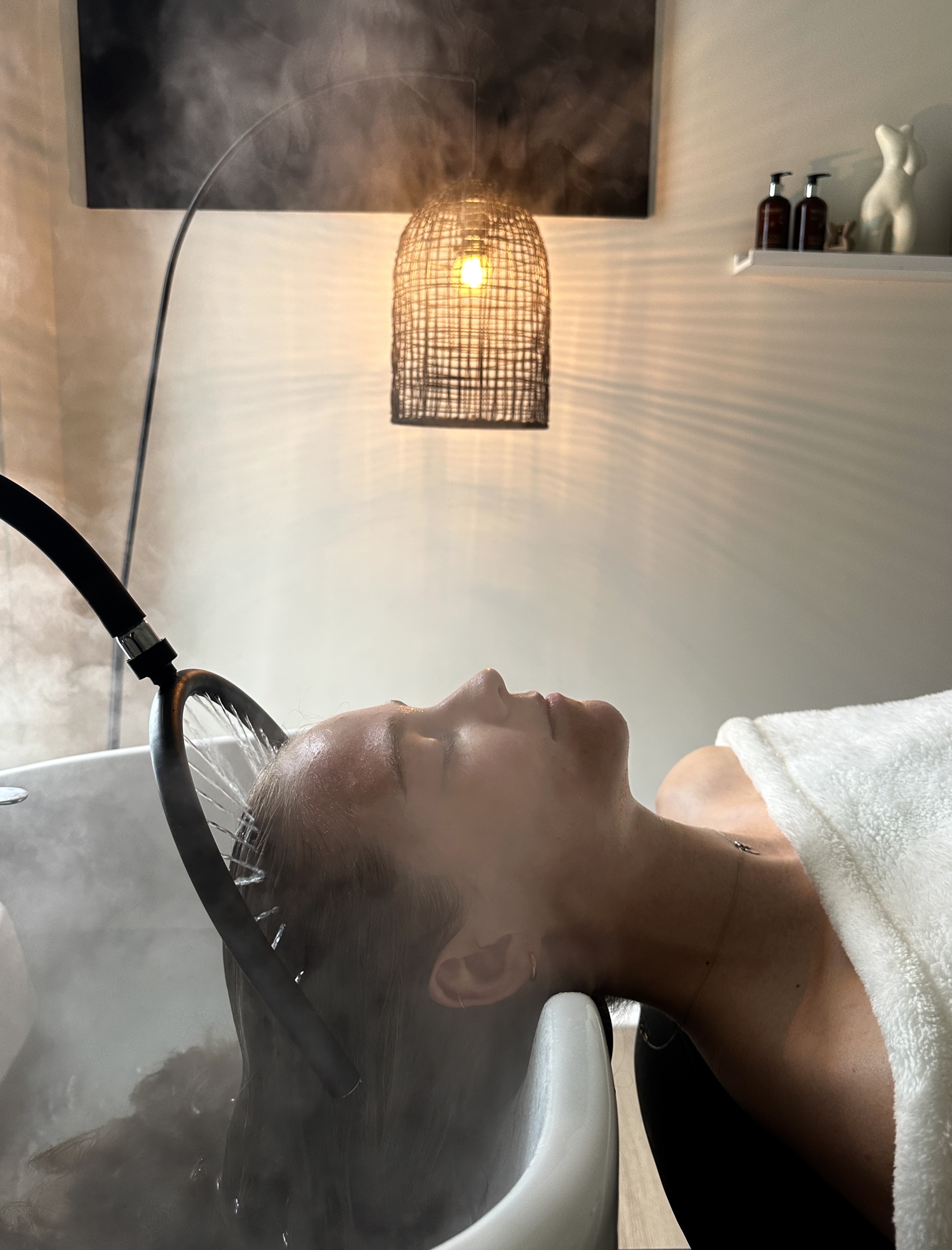 Head spa steam therapy treatment
